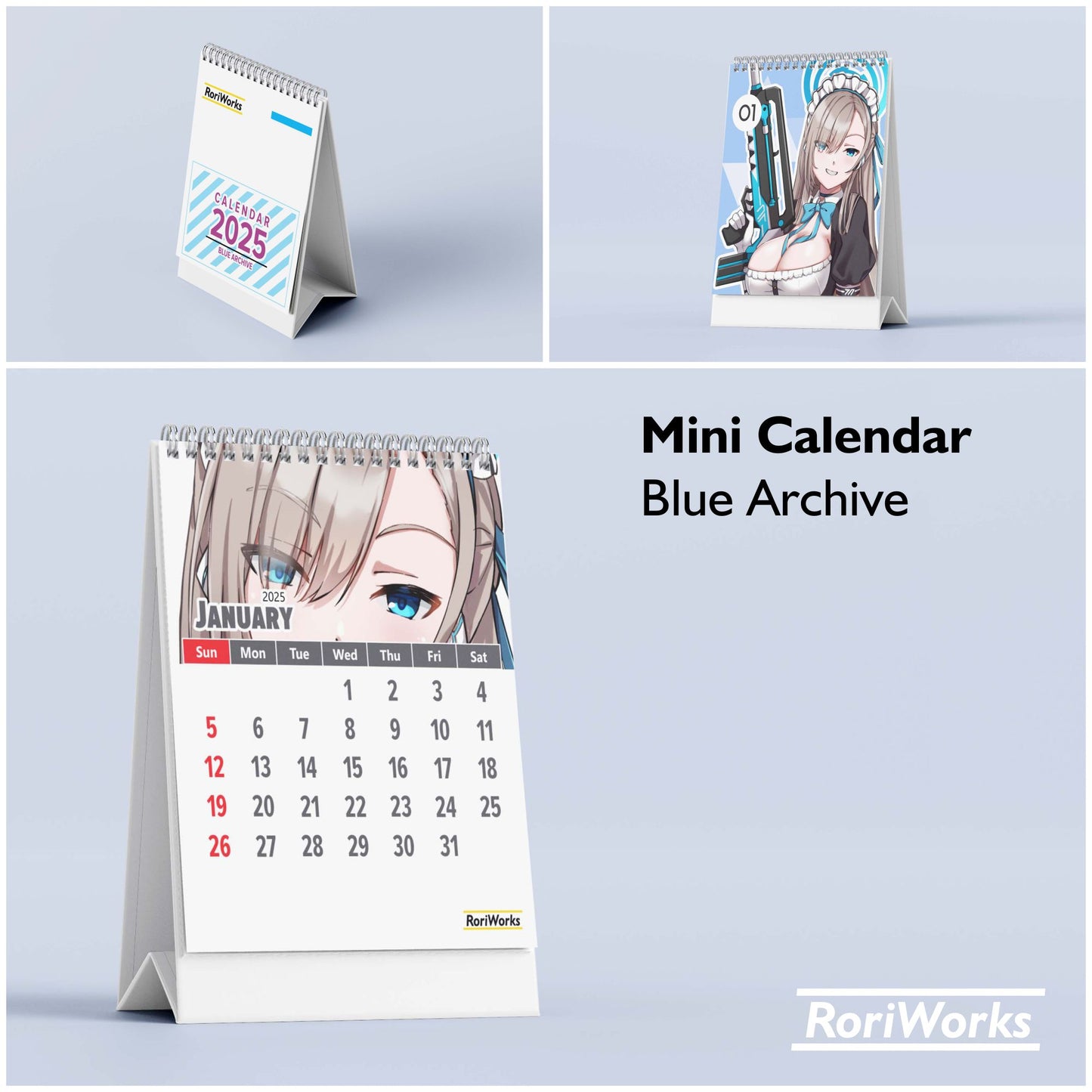 Blue Archive - Mini Desk Calendar 2025