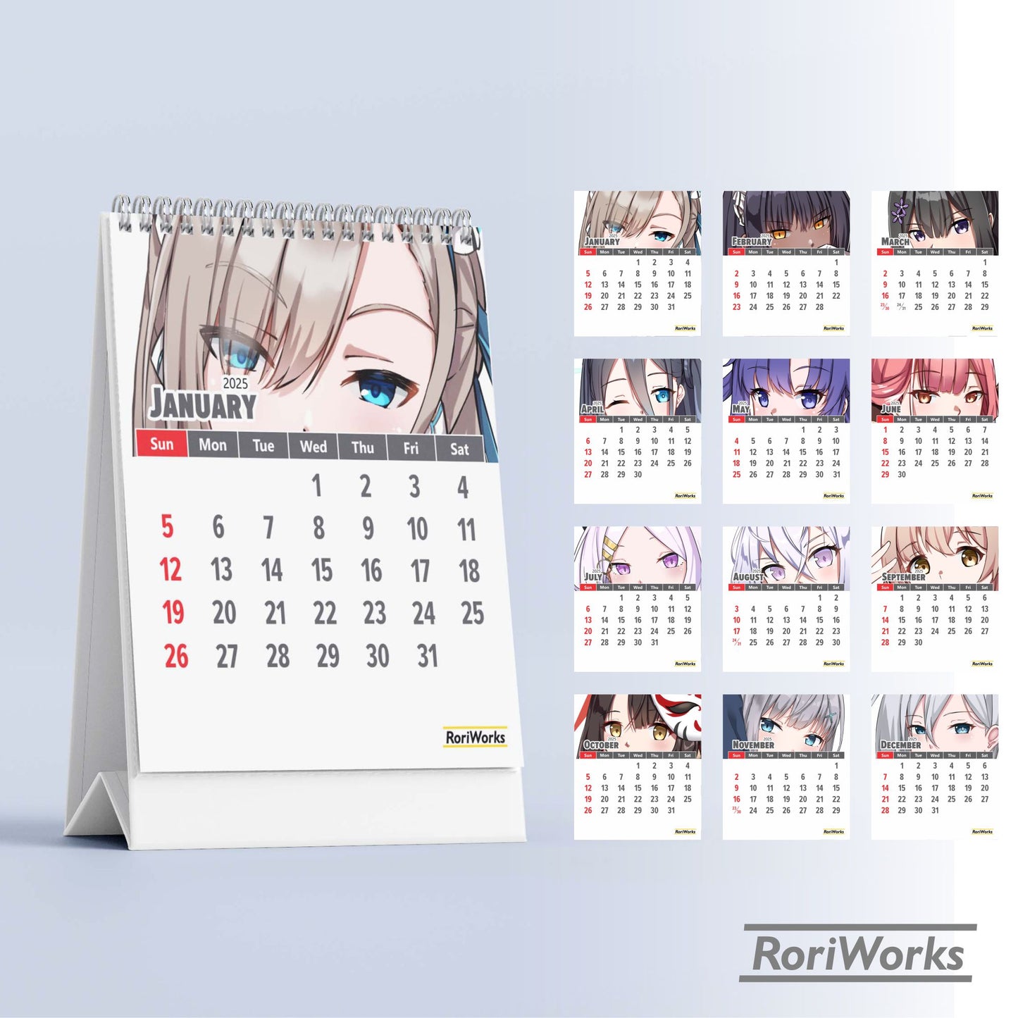 Blue Archive - Mini Desk Calendar 2025