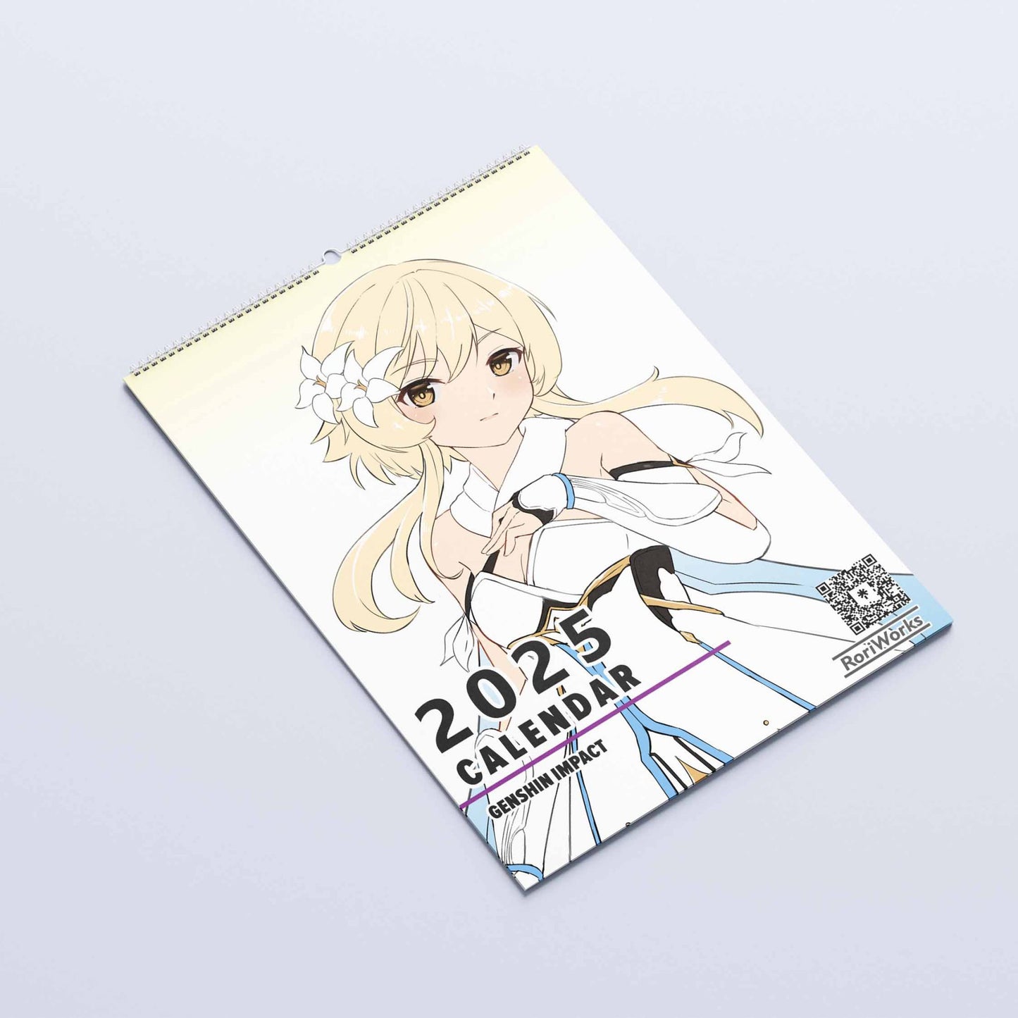 Genshin Impact Waifu - Wall Calendar 2025