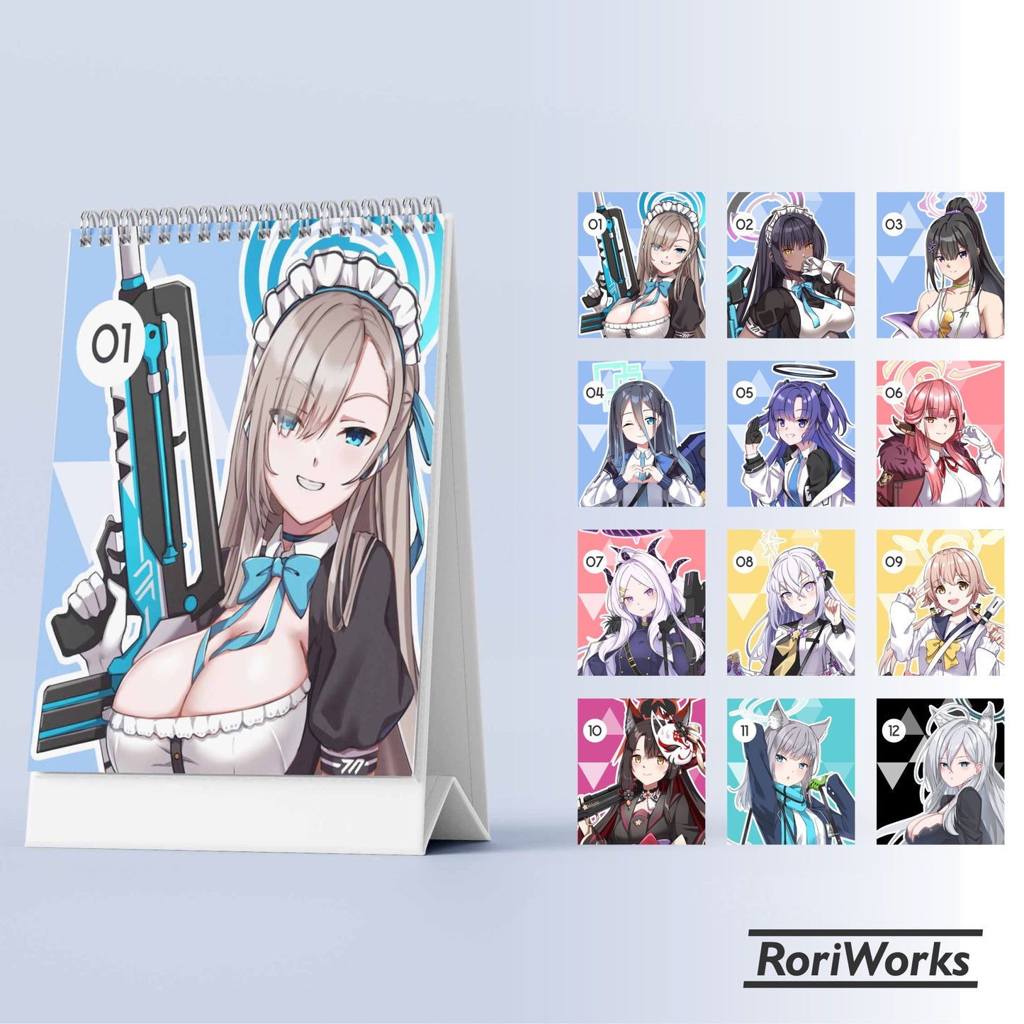 Blue Archive - Mini Desk Calendar 2025