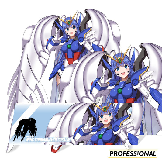 Wing Gundam Zero Girl - Sticker