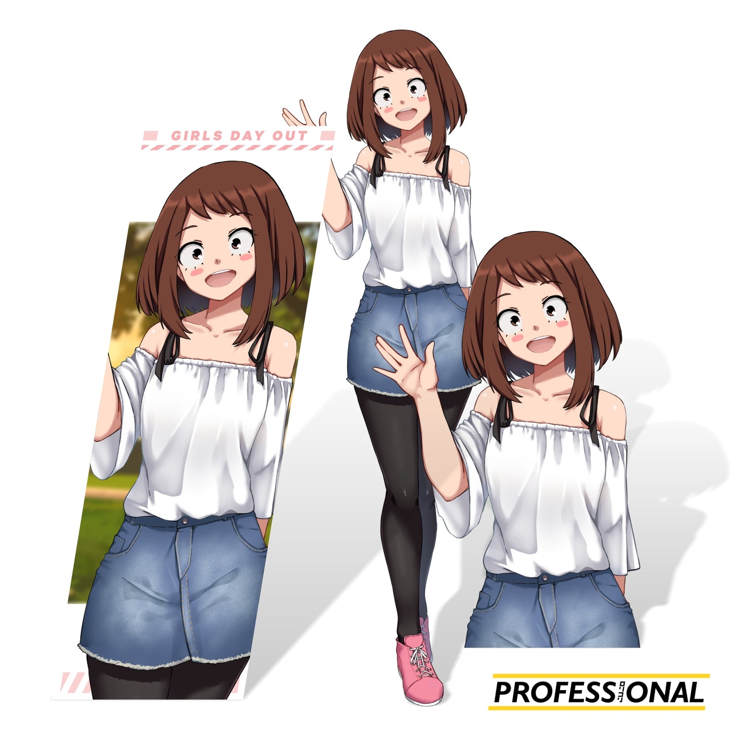 Ochaco (Casual Ver.) - Sticker Bundle