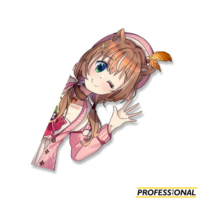 Risu - Peeking Sticker