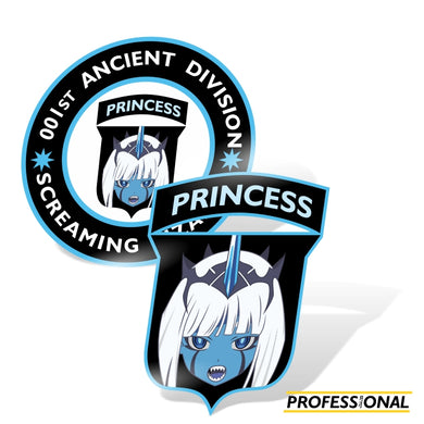 Klaxosaur Princess - Die cut Sticker