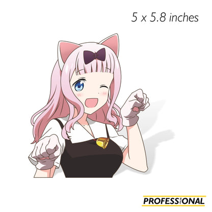 Kaguya & Chika - Die cut Sticker