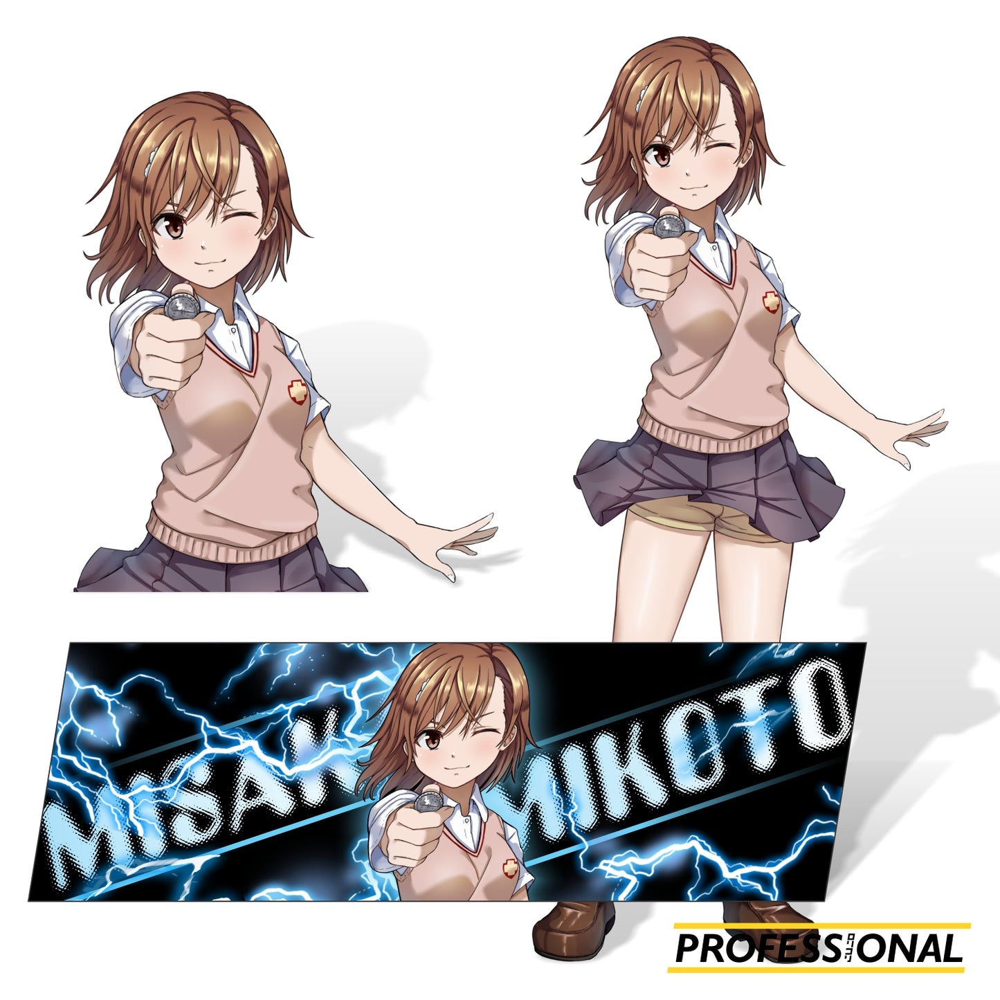 Misaka Mikoto - Sticker Bundle